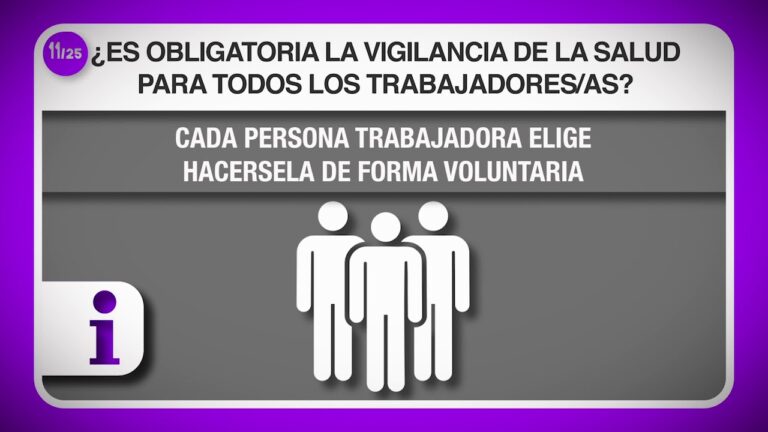 vigilancia de la salud de los trabajadores obligatoria