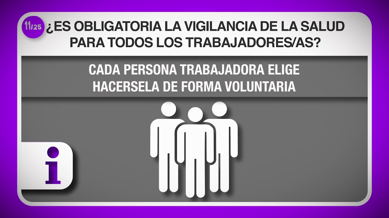 vigilancia de la salud de los trabajadores obligatoria